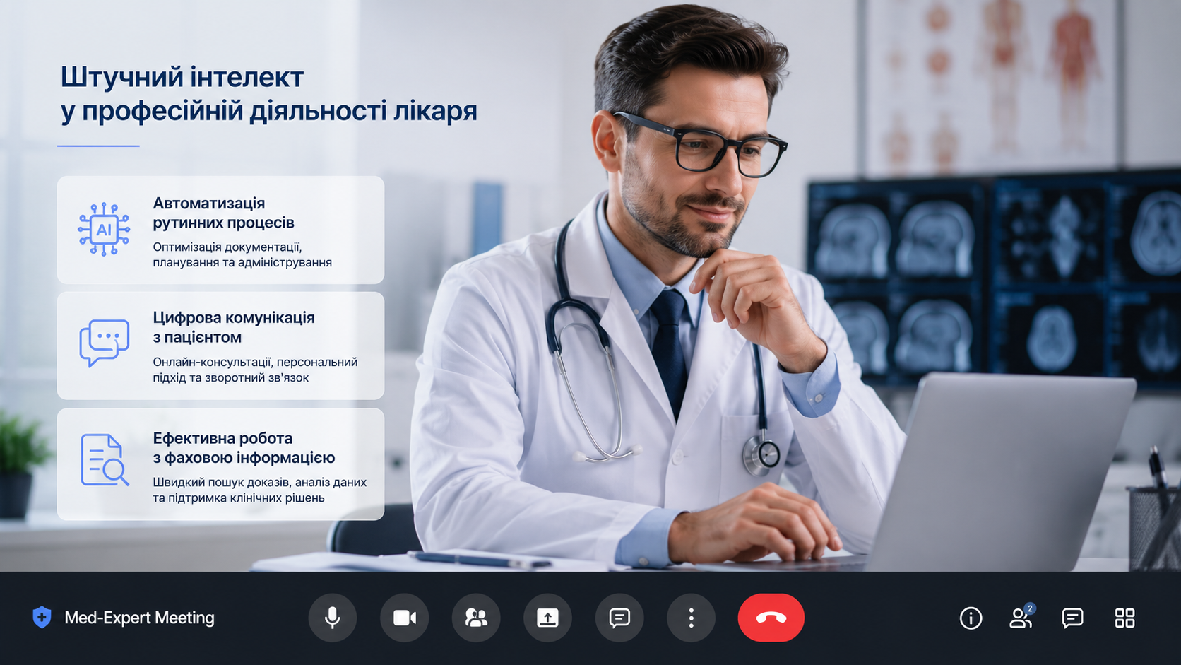 Doctor with laptop
