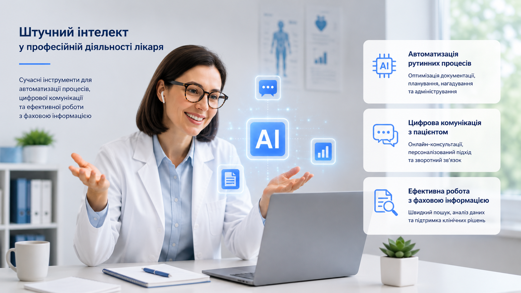 Doctor with laptop