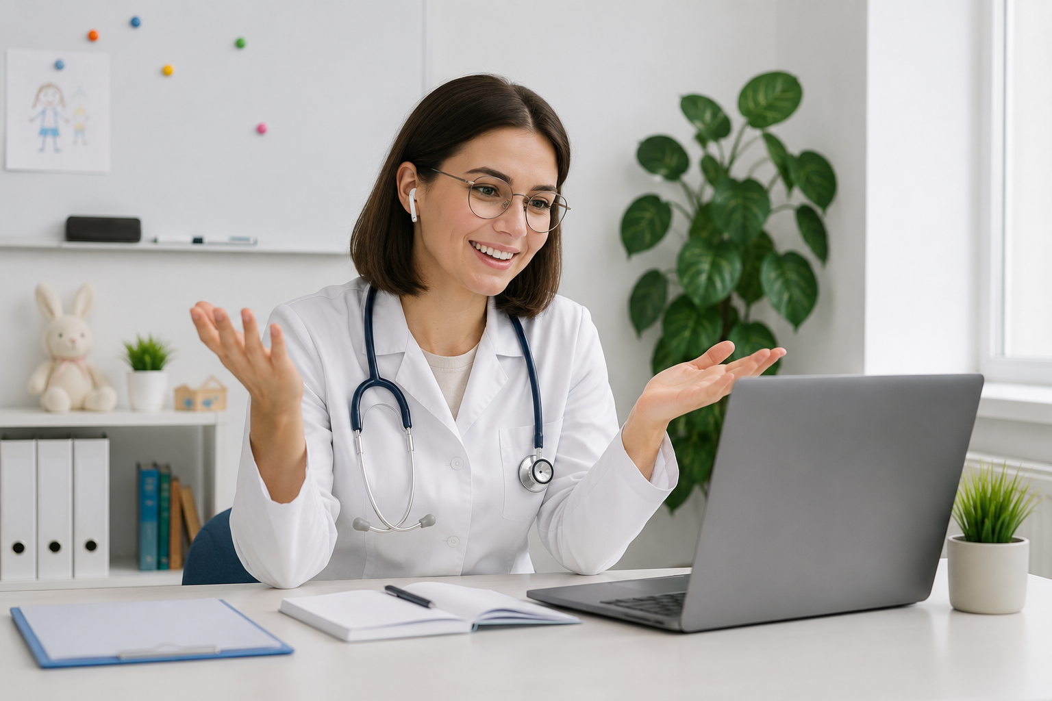 Doctor with laptop