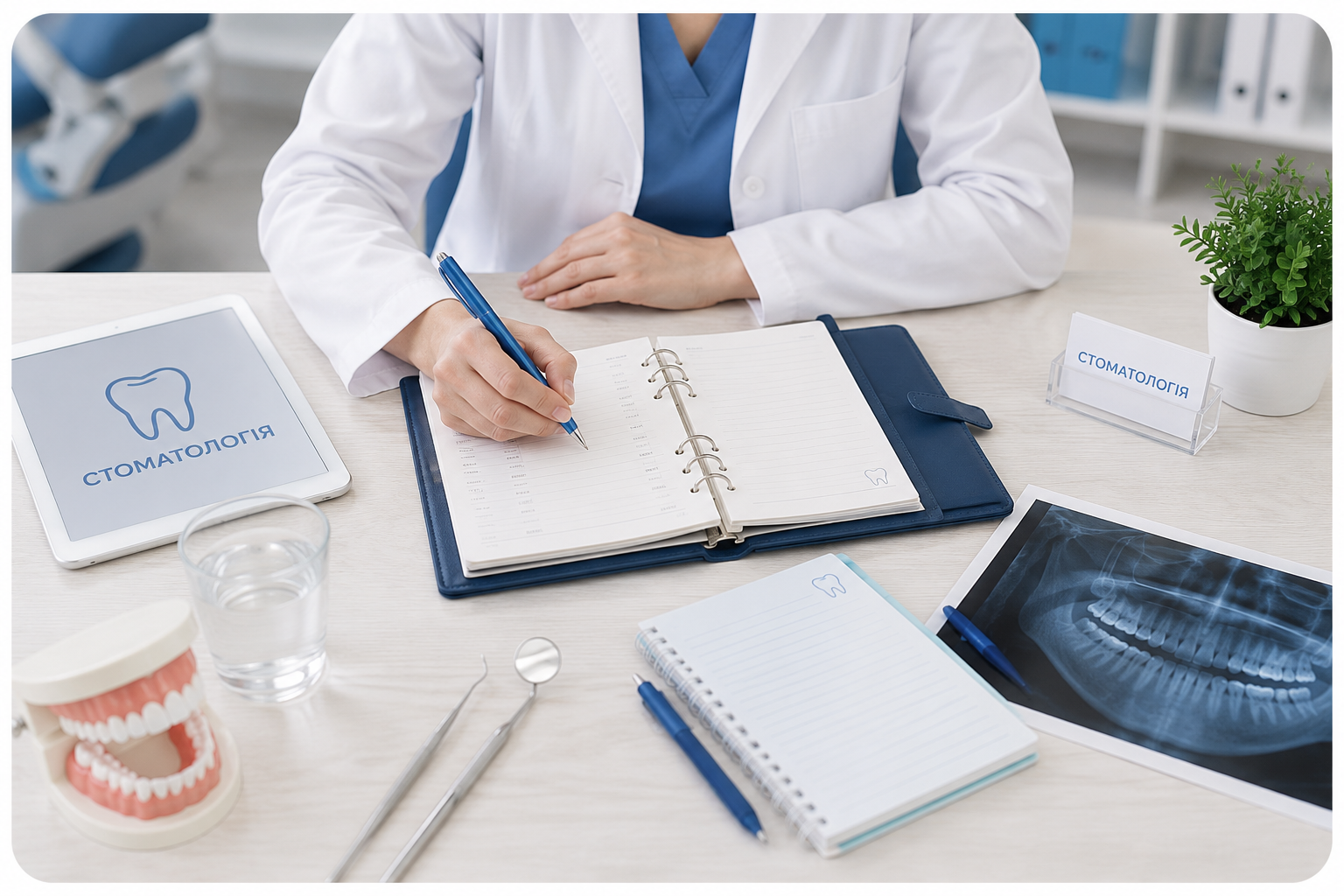 Doctor with laptop