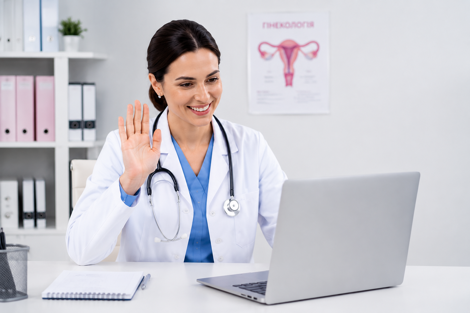 Doctor with laptop
