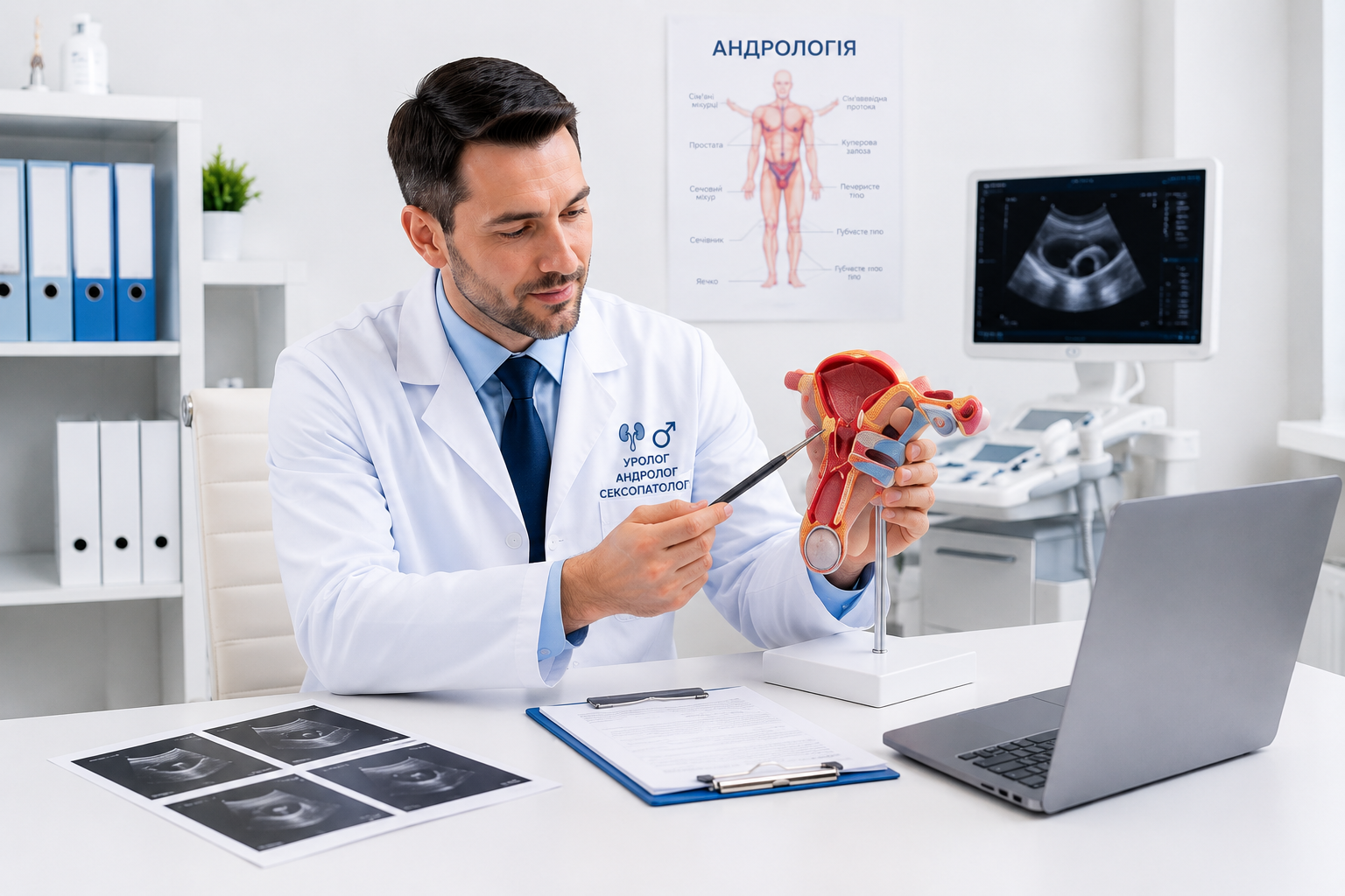 Doctor with laptop