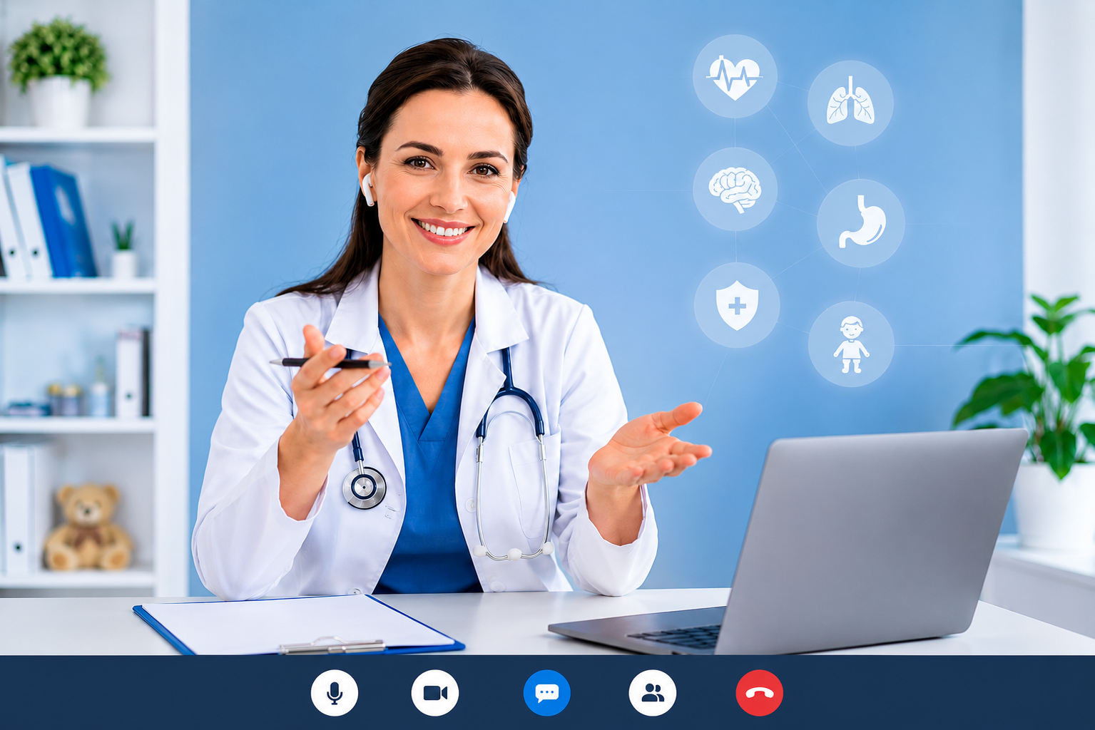 Doctor with laptop