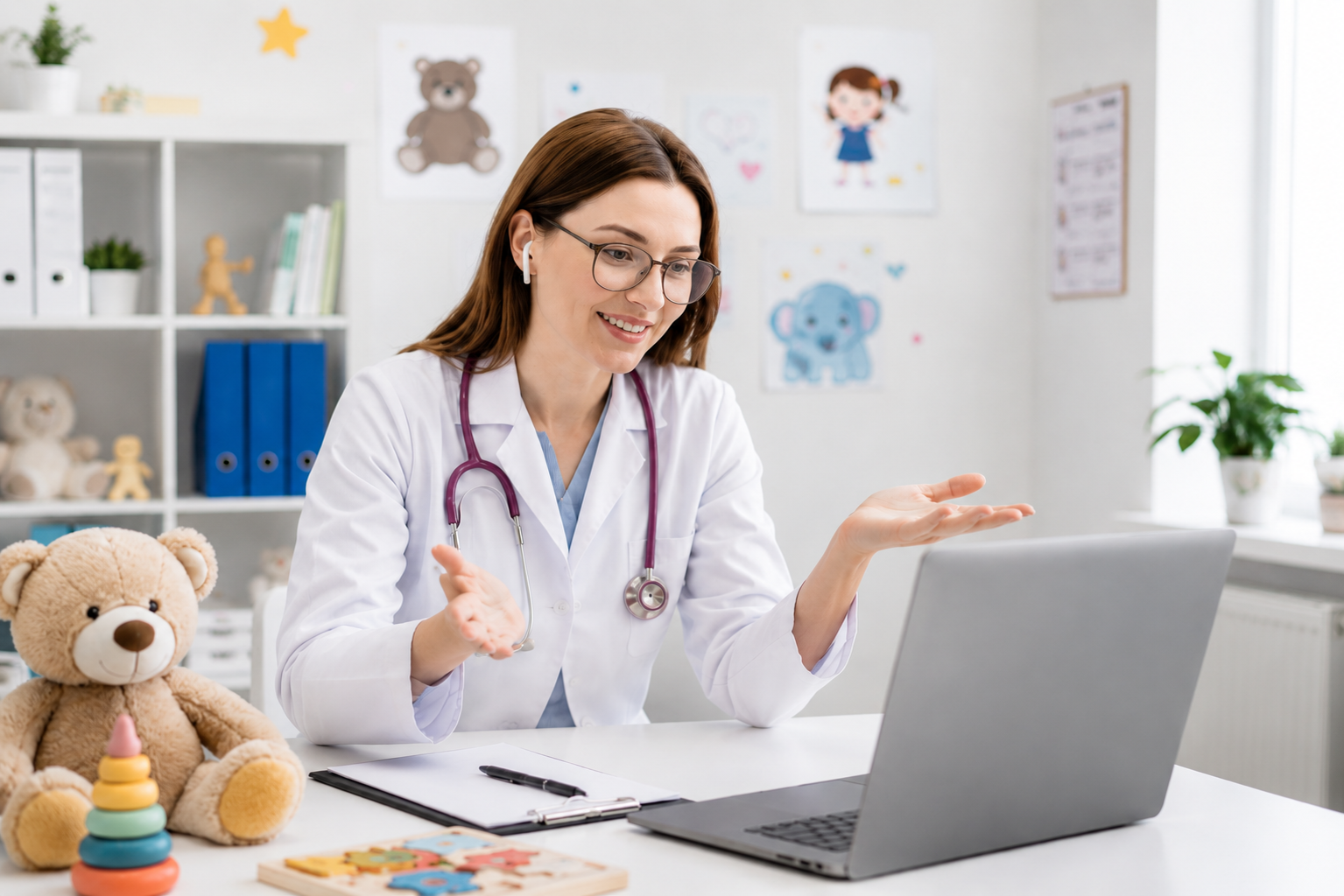 Doctor with laptop