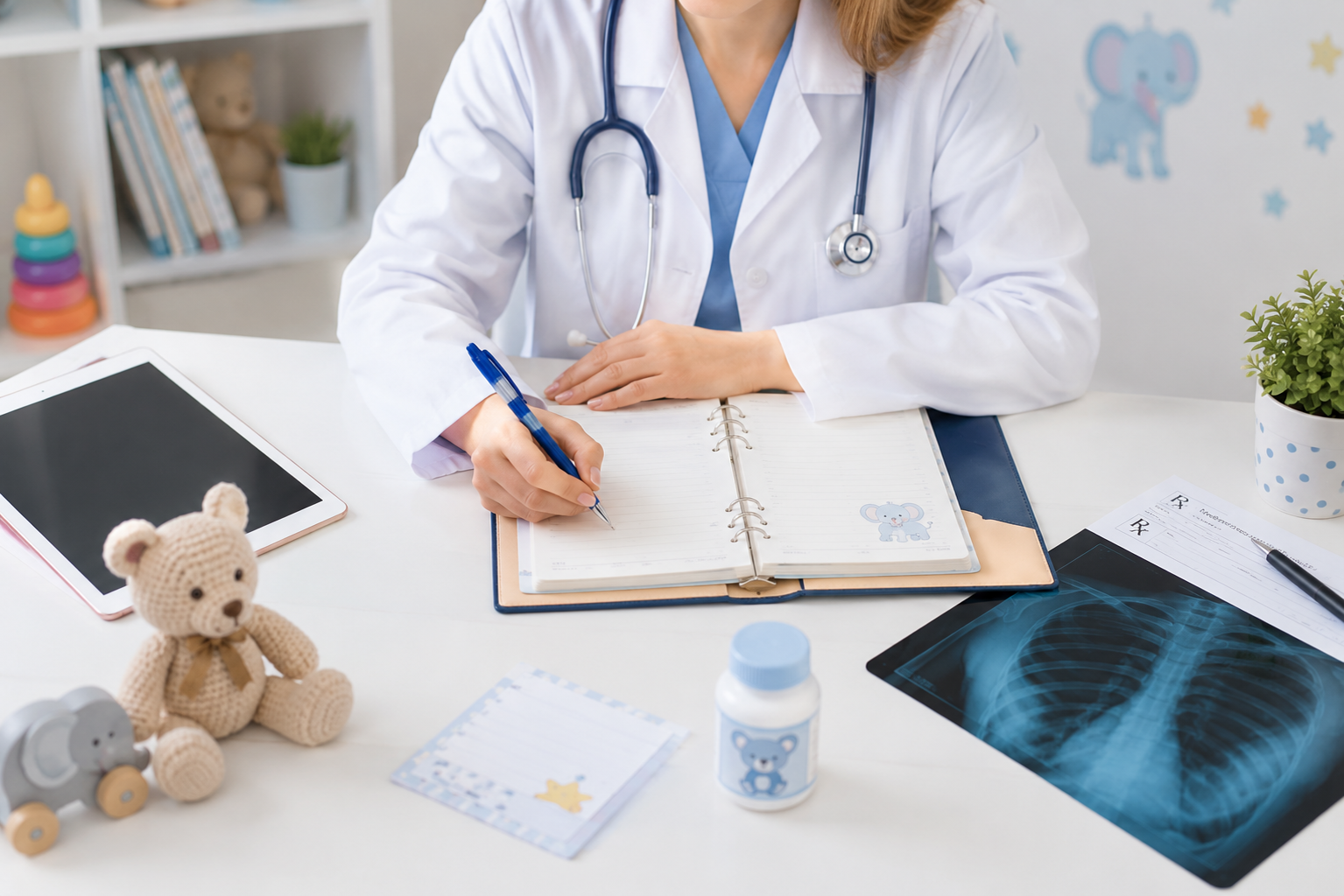 Doctor with laptop