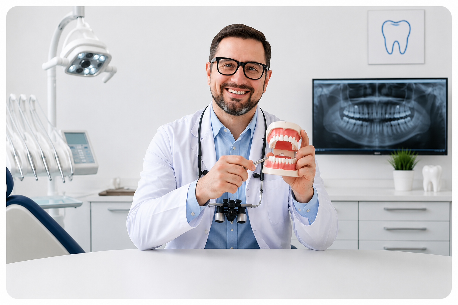 Doctor with laptop